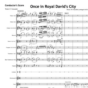 Once in Royal David's City - Orchestral Set