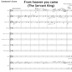 From heaven you came (The Servant King) - Orchestral Set