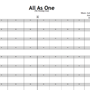 All As One (We Worship God) - Individual Instruments